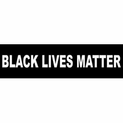 Black Lives Matter 3x10 Inch Vinyl Bumper Sticker Decal