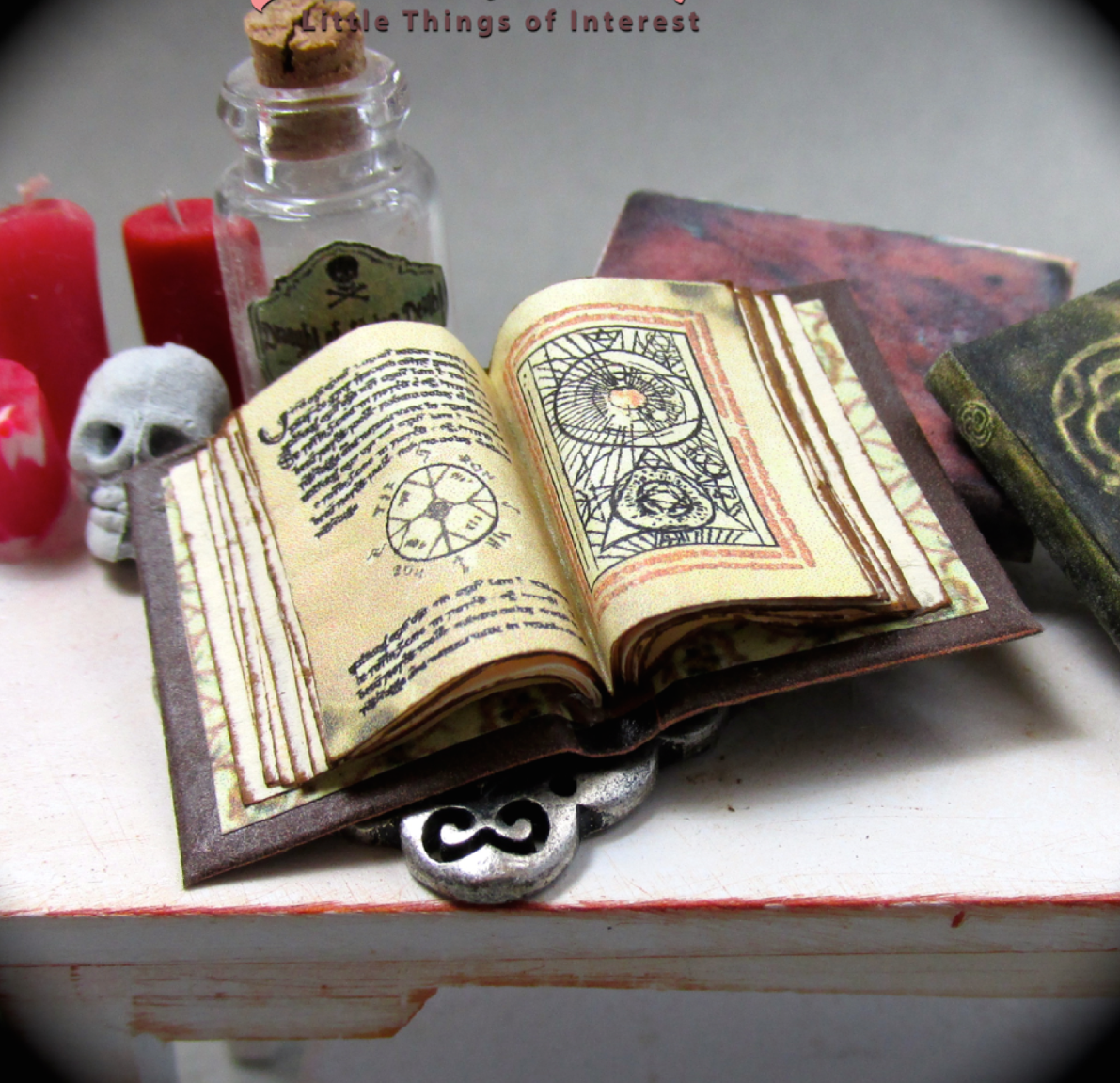 Open Book Codex Of Paranor Magic Book Miniature Dollhouse 1:12 Scale Illustrated