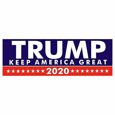 Donald Trump Bumper Sticker 2020 Keep America Great
